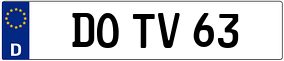 Trailer License Plate